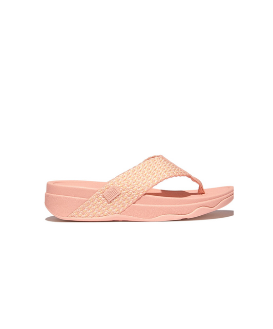 FitFlop Surf Multi-Tone Webbing Toe-Post Sandals Blushy