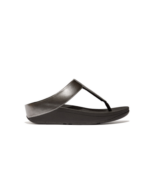 Fitflop Fino Glitterdust Metallic Toe Post Pewter
