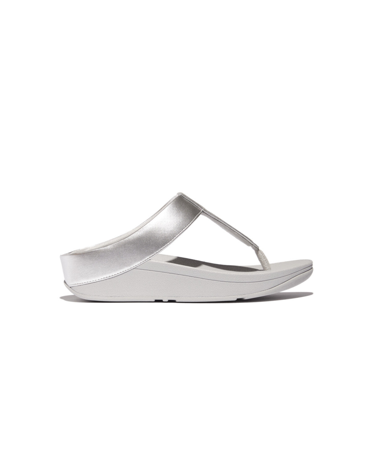 Fitflop Fino Glitterdust Metallic Toe Post Silver